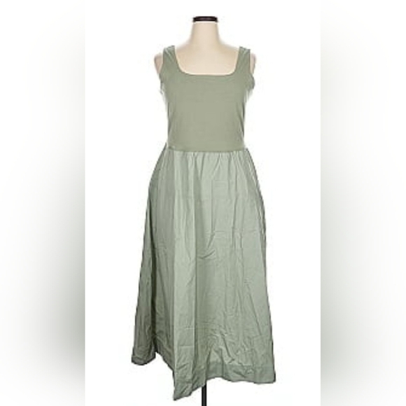 J. Crew Soft Green Sleeveless Maxi Dress - Picture 1 of 4